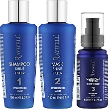 Düfte, Parfümerie und Kosmetik Haarpflegeset - Raywell Shine Filler Kit (Shampoo 150ml + Maske 150ml + Serum 80ml) 