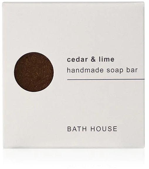 Bath House Cedar & Lime Handmade Cleansing Soap Bar - Seife — Bild N1