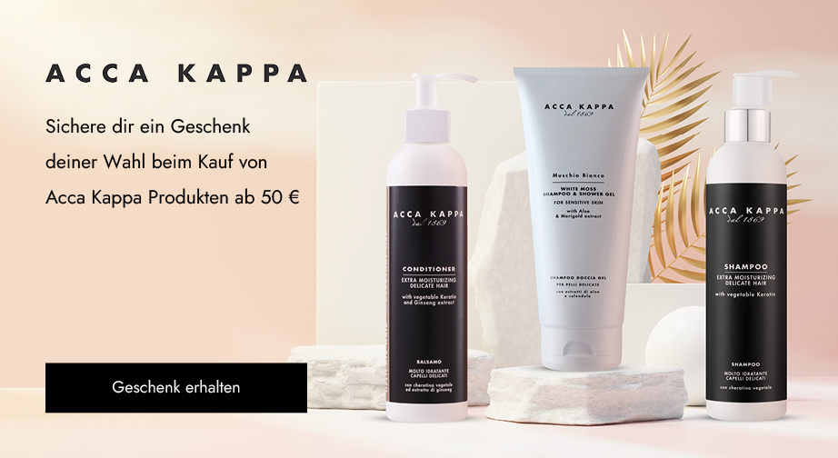 Sichere dir ein Geschenk deiner Wahl beim Kauf von Acca Kappa Produkten ab 50 €