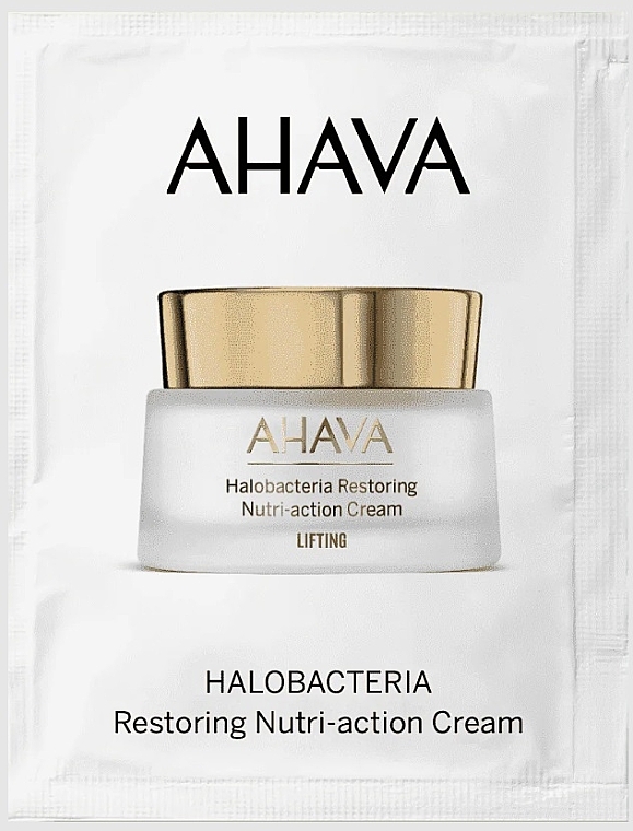 Revitalisierende und pflegende Creme - Ahava HaloBacteria Restoring Nutri-action Cream (Probe)  — Bild N1