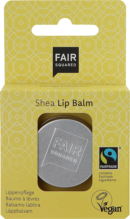 Lippenbalsam Vanille mit Sheabutter - Fair Squared Lip Balm Shea — Bild N1