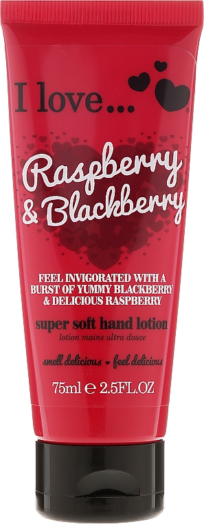 Weichmachende Handlotion mit Himbeer- und Brombeerduft - I Love Raspberry & Blackberry Super Soft Hand Lotion — Bild N1
