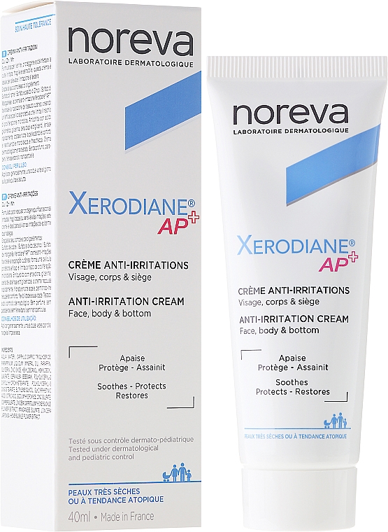 Beruhigende und schützende Gesichts- und Körpercreme gegen Reizungen - Noreva Laboratoires Xerodiane AP+ Creme Anti-Irritations Cu/Zn/Mn — Bild N1