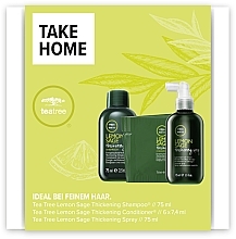 Abschminkpad-Set - Paul Mitchell Tea Tree Lemon Sage Thickening (shm/75ml + cond/6x7,4ml + spray/75ml) — Bild N1