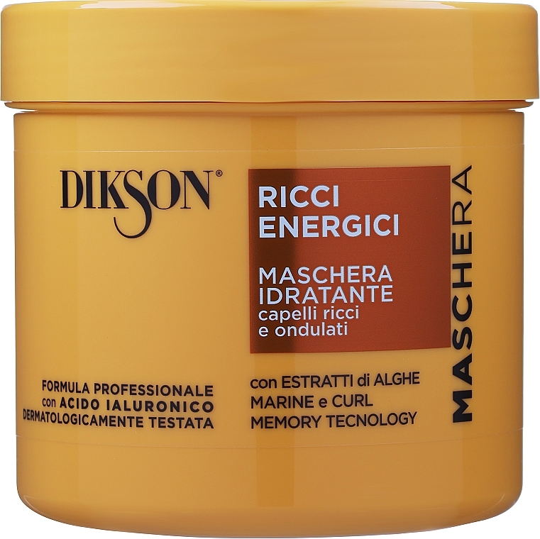 Energiespendende Maske für lockiges Haar mit Meeresalgenextrakten - Dikson Hair Mask Ricci Energici — Bild N1