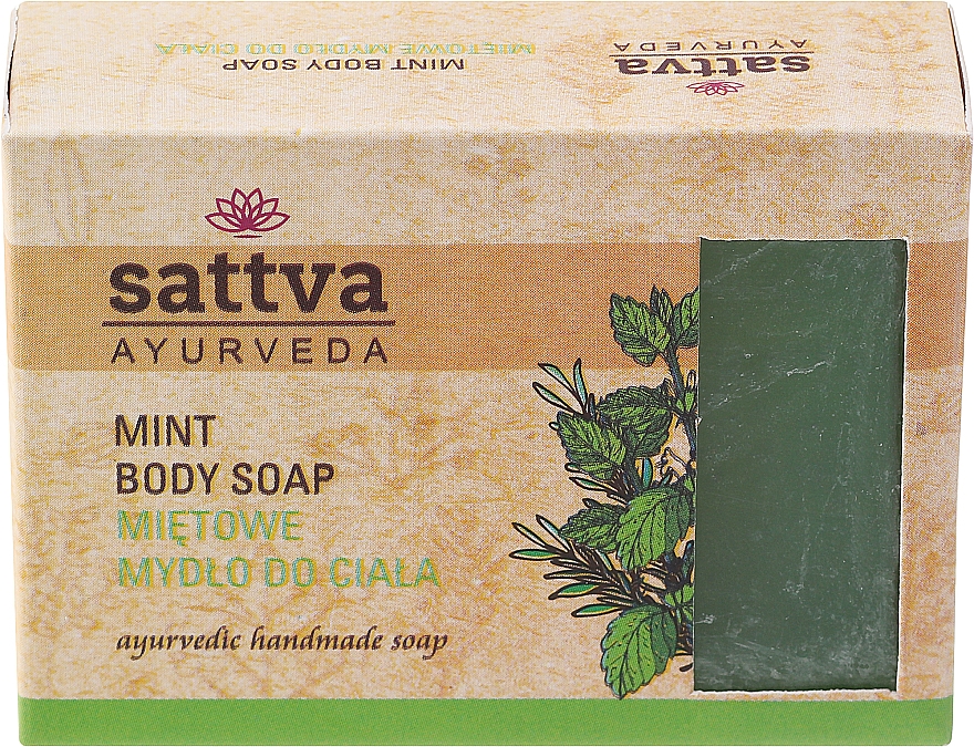 Sanfte Glycerinseife für den Körper Mint - Sattva Hand Made Soap Mint — Bild N1