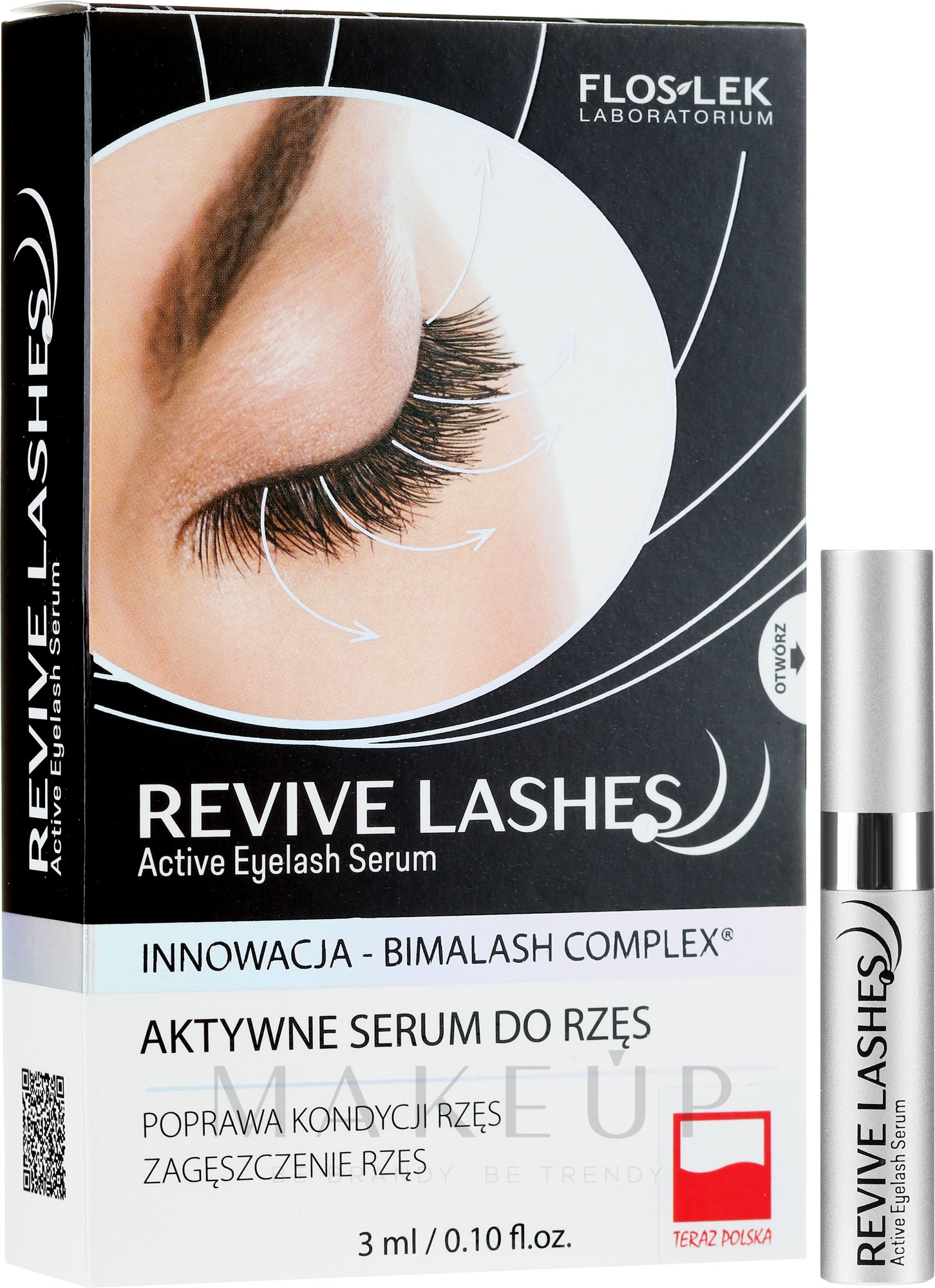 Floslek Revive Lashes Eyelash Enhancing Serum - Wimpernserum zum Wachstum — Bild 3 ml