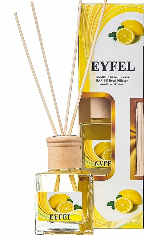 Raumerfrischer Lemon - Eyfel Perfume Lemon Reed Diffuser  — Bild N3