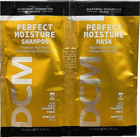 DCM Perfect Moisture (Haarshampoo /15 ml + Haarmaske /15 ml) - Proben-Set — Bild N1