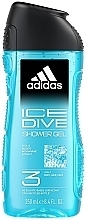 Düfte, Parfümerie und Kosmetik Duschgel - Adidas Ice Dive Body, Hair and Face Shower Gel