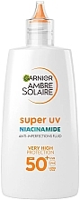 Sonnenschutzlotion - Garnier Ambre Solaire Super UV Niacinamide Fluid SPF50  — Bild N1