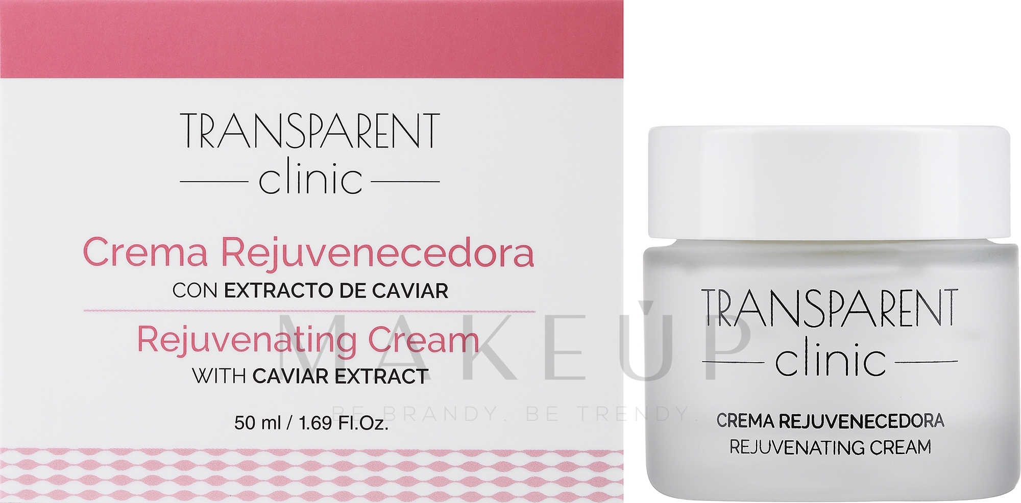 Verjüngende Gesichtscreme mit Kaviarextrakt - Transparent Clinic Crema Rejuvenecedora — Bild 50 ml