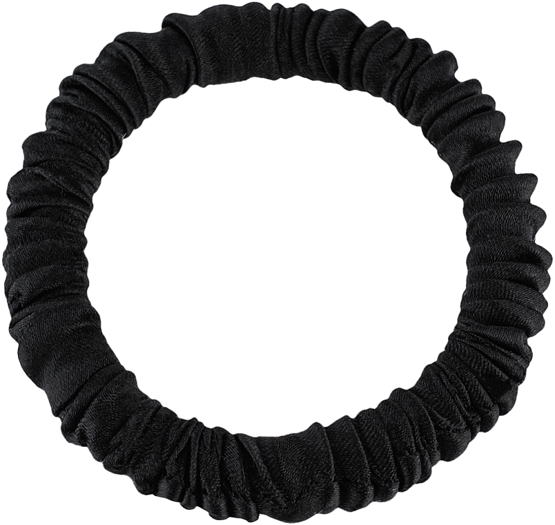 Scrunchie-Haargummi aus Naturseide schwarz Skinny - MAKEUP Skinny Scrunchie Black — Bild N1