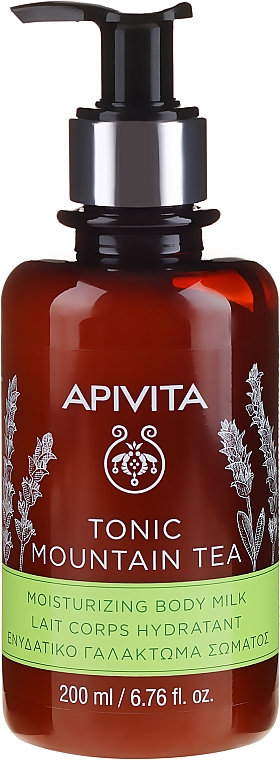 Feuchtigkeitsspendende Körpermilch mit Bio Malotira-Extrakt - Apivita Tonic Mountain Tea Moisturizing Body Milk — Bild N3