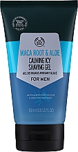 Düfte, Parfümerie und Kosmetik Beruhigendes Rasiergel mit Maca Wurzel und Aloe - The Body Shop Maca Root & Aloe Calming Icy Shaving Gel