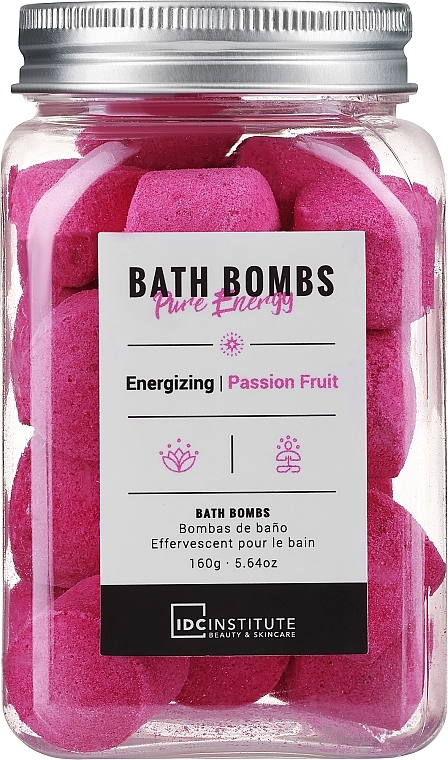 Badebomben - Idc Institute Bath Bombs Pure Energy Energizing Passion Fruit  — Bild N1