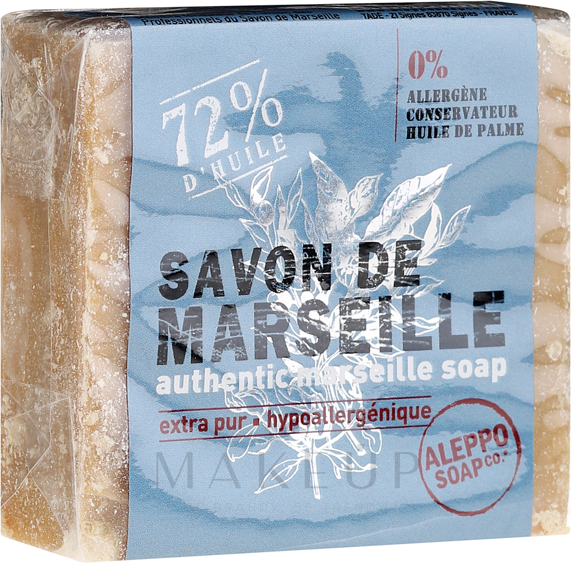 Hypoallerge Naturseife - Marseille Soap 72% Vegetable Oil Tadé — Bild 100 g