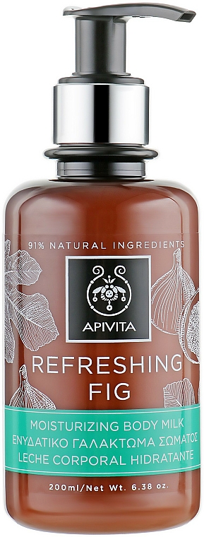 Feuchtigkeitsspendende Körpermilch mit Feige - Apivita Refreshing Fig Body Milk — Bild N1