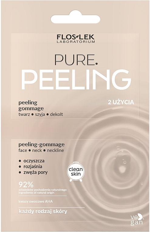 Peeling-Gommage für Gesicht, Hals, Dekolleté - Floslek Pure Peeling-Gommage — Bild N1