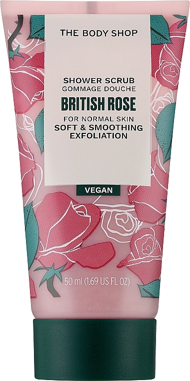 Körperpeeling - The Body Shop British Rose Shower Scrub — Bild N1