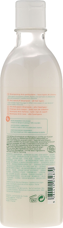 Anti-Schuppen Shampoo mit Zitronenmelisse und Pfefferminze - Melvita Anti-dandruff Shampoo — Bild N2