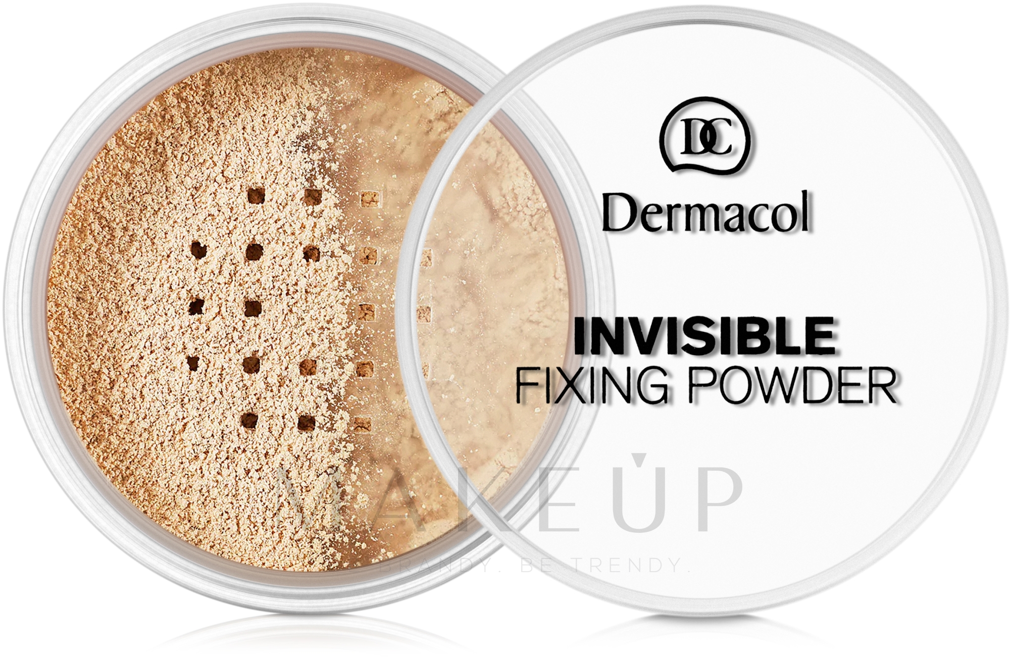 Transparenter loser Fixierpuder - Dermacol Invisible Fixing Powder — Bild 02 - Natural