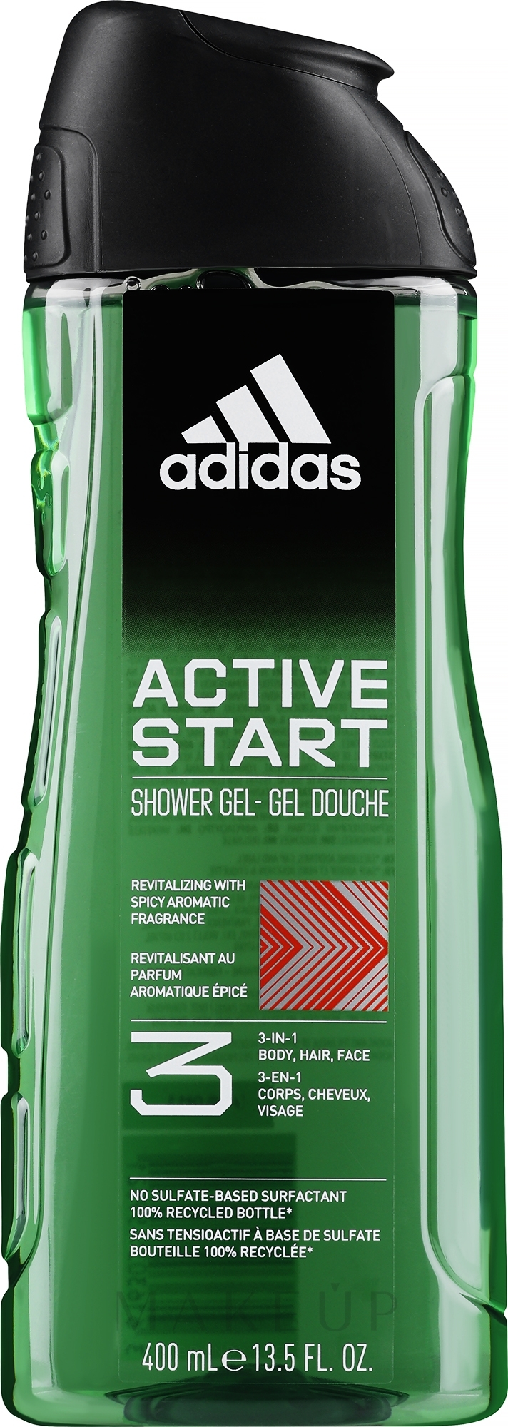 Duschgel - Adidas Active Start Revitalising Hair & Body Shower — Bild 400 ml