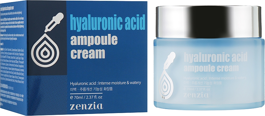 Gesichtscreme mit Hyaluronsäure - Zenzia Hyaluronic Acid Ampoule Cream — Bild N1