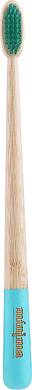 Bambuszahnbürste mittel türkis - Minima Organics Bamboo Toothbrush Medium — Bild N1