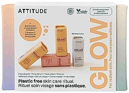 Düfte, Parfümerie und Kosmetik Set - Attitude Oceanly Phyto-Glow Travel Size Gift Set (f/cl/8.5g + f/ser/8.5g + f/cr/8.5g + f/oil/8.5g)