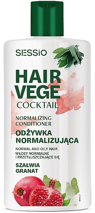 Normalisierende Haarspülung Salbei und Granatapfel - Sessio Hair Vege Cocktail Normalizing Conditioner — Bild N1
