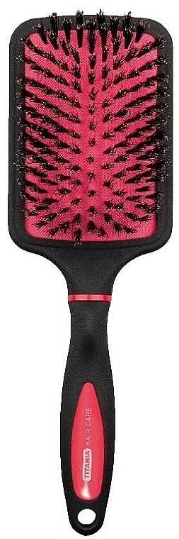 Haarbürste rechteckig schwarz mit rosa - Titania Paddle Brush — Bild N1