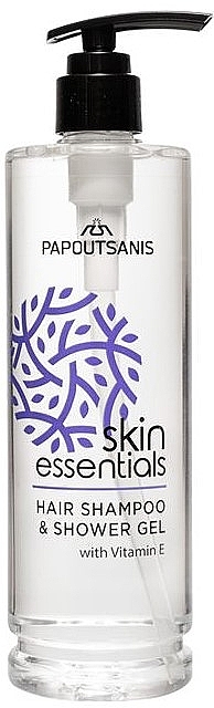 Shampoo-Duschgel mit Vitamin E - Papoutsanis Skin Essentials Hair Shampoo & Shower Gel — Bild N1