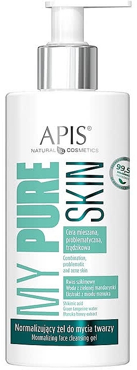 Normalisierendes Reinigungsgel für Problemhaut - APIS Professional My Pure Skin Normalizing Face Cleansing Gel — Bild N1