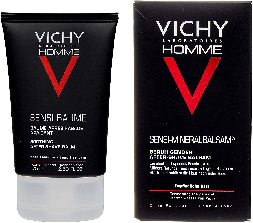 Beruhigender After Shave Balsam - Vichy Homme Sensi-Baume After-Shave Balm — Bild N3