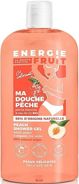 Duschgel Pfirsich- und Reiswasser - Energie Fruit Peach Shower Gel — Bild N1