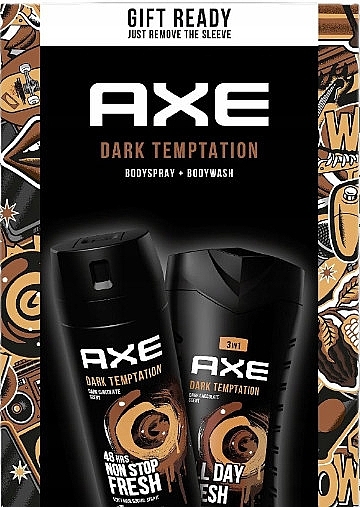 Set - Axe Dark Temptation Gift Ready (deo/150ml + sh/gel/250ml)  — Bild N1