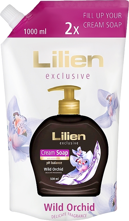 Flüssige Cremeseife Wilde Orchidee - Lilien Wild Orchid Cream Soap Doypack — Bild N1