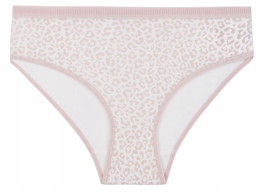 Damen Mini-Bikini-Slip mit Leopardenmuster, hellbeige - Moraj — Bild N3