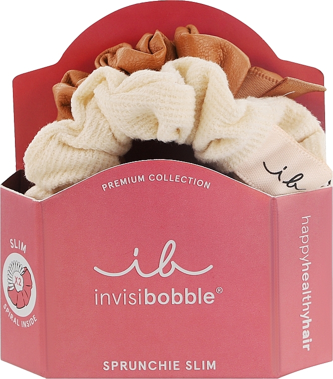 Haargummis - Invisibobble Sprunchie Slim Premium Creme De Caramel  — Bild N1