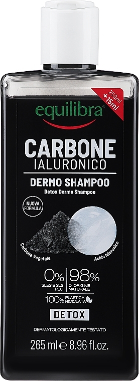 Shampoo mit Aktivkohle - Equilibra Active Charcoal Detox Shampoo