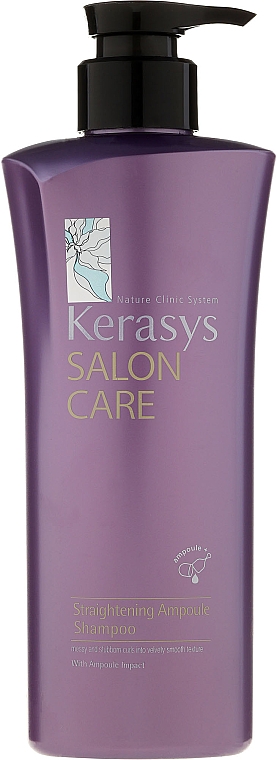 Glättendes Shampoo für alle Haartypen - KeraSys Salon Care Straightening Ampoule Shampoo