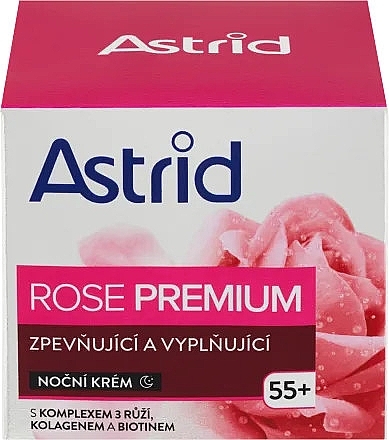 Straffende Gesichtscreme für die Nacht - Astrid Rose Premium 55+ — Bild N1
