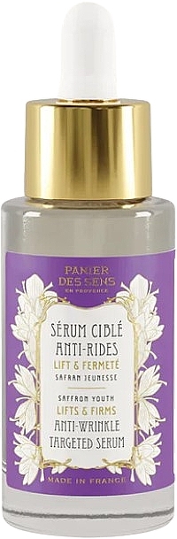 Anti-Falten-Serum Safran - Panier Des Sens Saffron Youth Lift & Firms Anti-wrinkle Targeted Serum — Bild N1