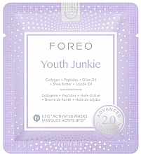 Kollagen-Gesichtsmaske für jugendliche Haut - Foreo UFO Youth Junkie 2.0 Advanced Collection Activated Mask — Bild N1