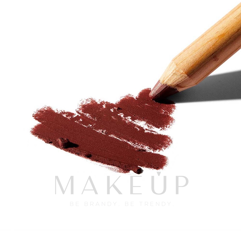 Lippenkonturenstift - Rougj+ Green Natural Chubby Lipstick — Bild Bordeaux