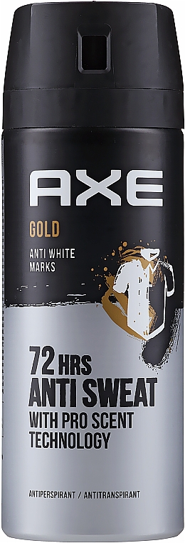 Deospray Antitranspirant - Axe Gold Anti Marks Desodorante Spray