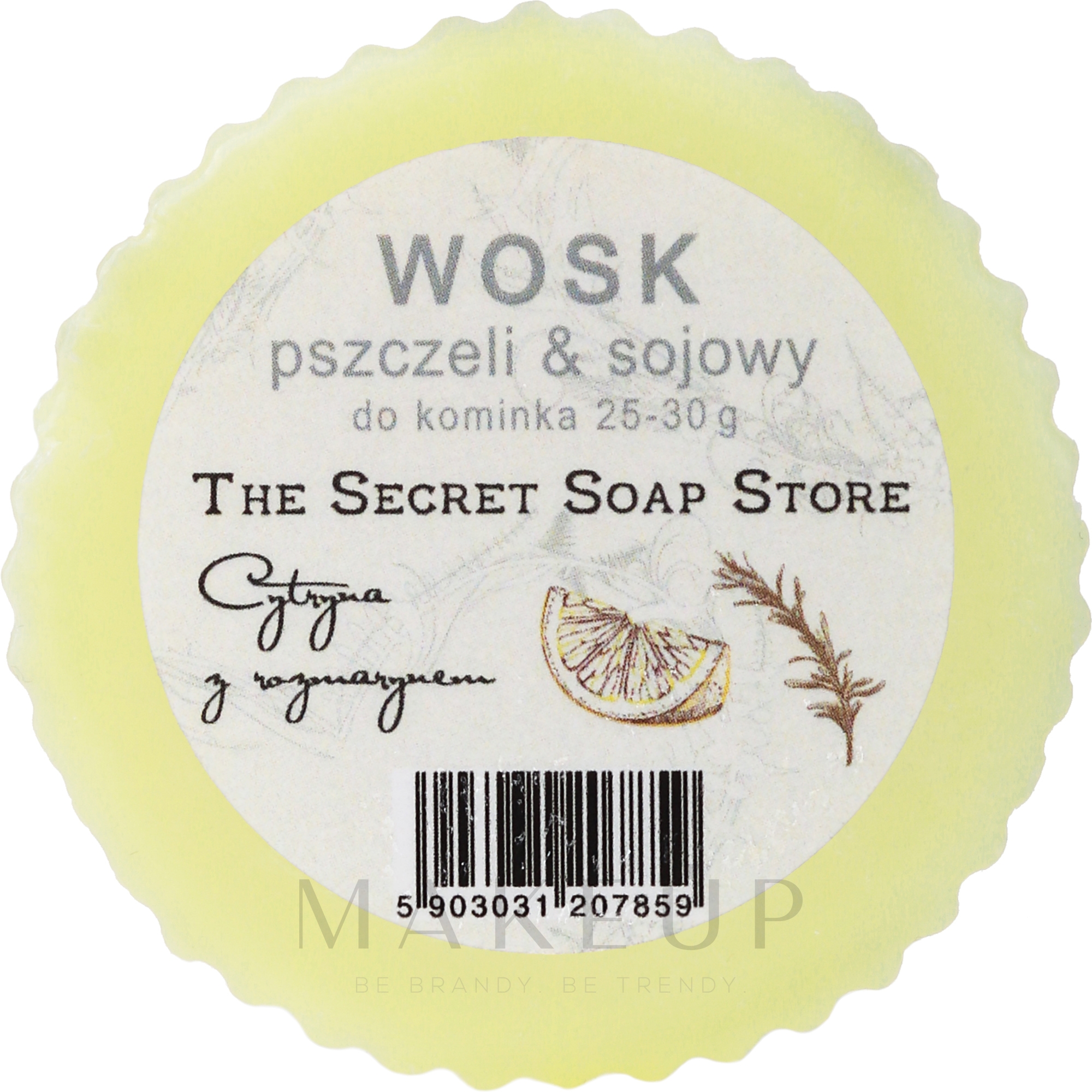 Duftwachs Zitrone mit Rosmarin - Soap&Friends Wox Lemon With Rosemary — Bild 25 g