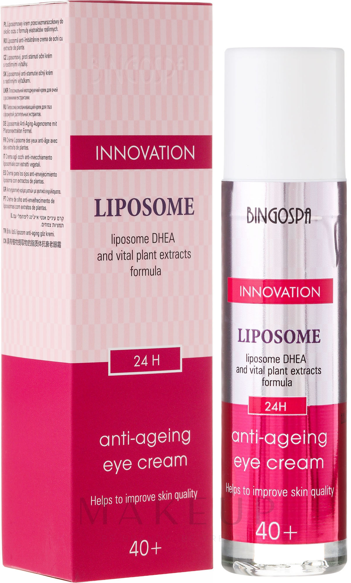 Anti-Aging Augencreme - BingoSpa Liposome Anti-Ageing Eye Cream 40+ — Bild 50 g