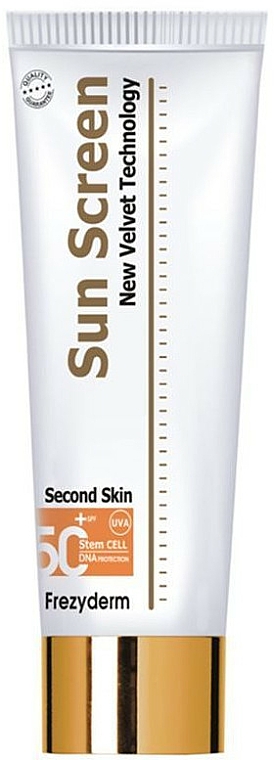 Samtige Sonnenschutzlotion für den Körper SPF 50+ - Frezyderm Sunscreen Second Skin Velvet Body Lotion SPF50+ — Bild N1